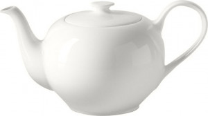 91124 Dibbern Чайник круглый Dibbern "Белый декор,отельный" 450мл Фарфор костяной