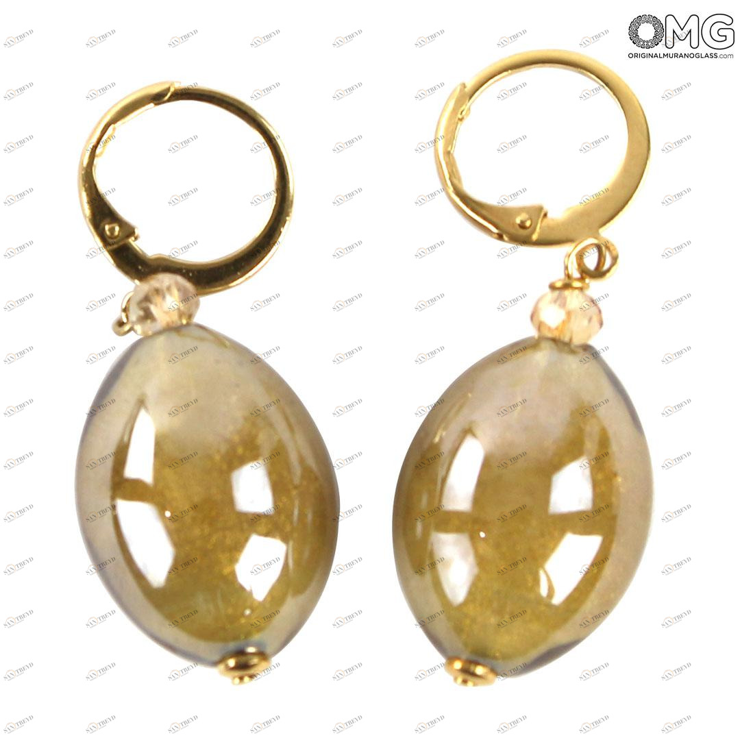 4316 ORIGINALMURANOGLASS Серьги Морской песок - Коллекция Antica Murrina - муранское стекло OMG 3 см 