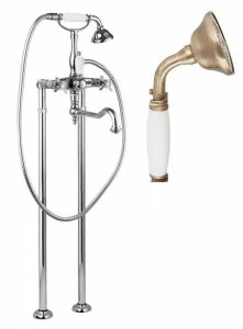 Напольный смеситель для ванны с поворотным изливом CEZARES LORD-VDP2-02-Bi