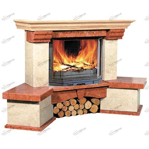 Каминная облицовка Bella Italia CASABLANCA угловая 1864