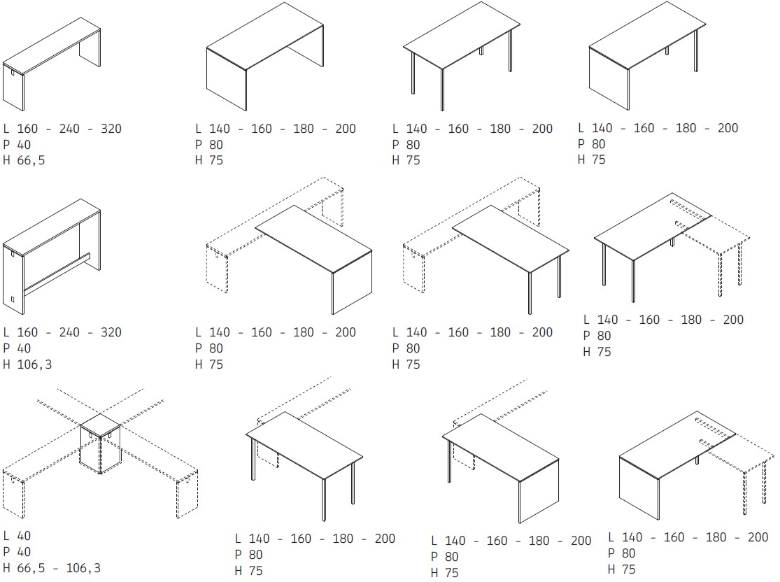 Citterio Индивидуальное рабочее место с системой управления кабелями Bridge sun-id-1386961 - Вид №3