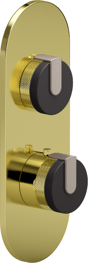 E-8026-R1GME0-L1SN-PB-T Планка M-Series с 2 ручками - Внешняя часть GRAFF MOD+