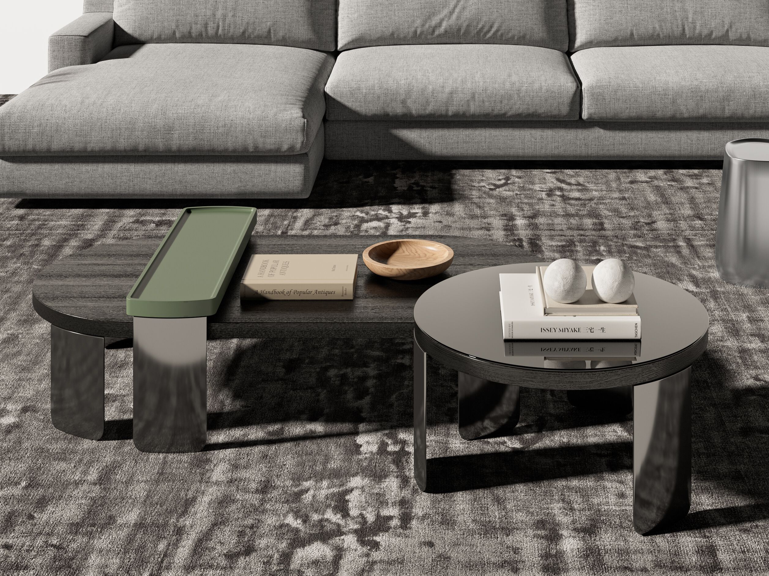 Прямоугольный низкий журнальный столик Vibieffe 9020 POINT ARCH-00076964