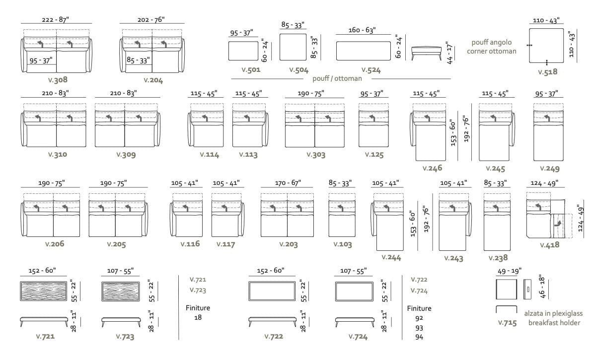Угловой диван Max Divani MODULA ARCH-00080563 - Вид №9