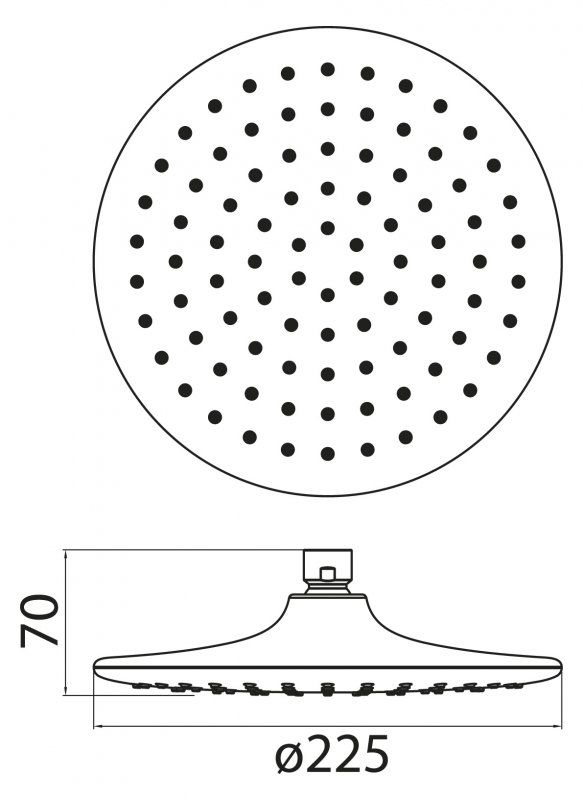 Верхний душ BB-SLD1-CRM BELBAGNO  - Вид №1