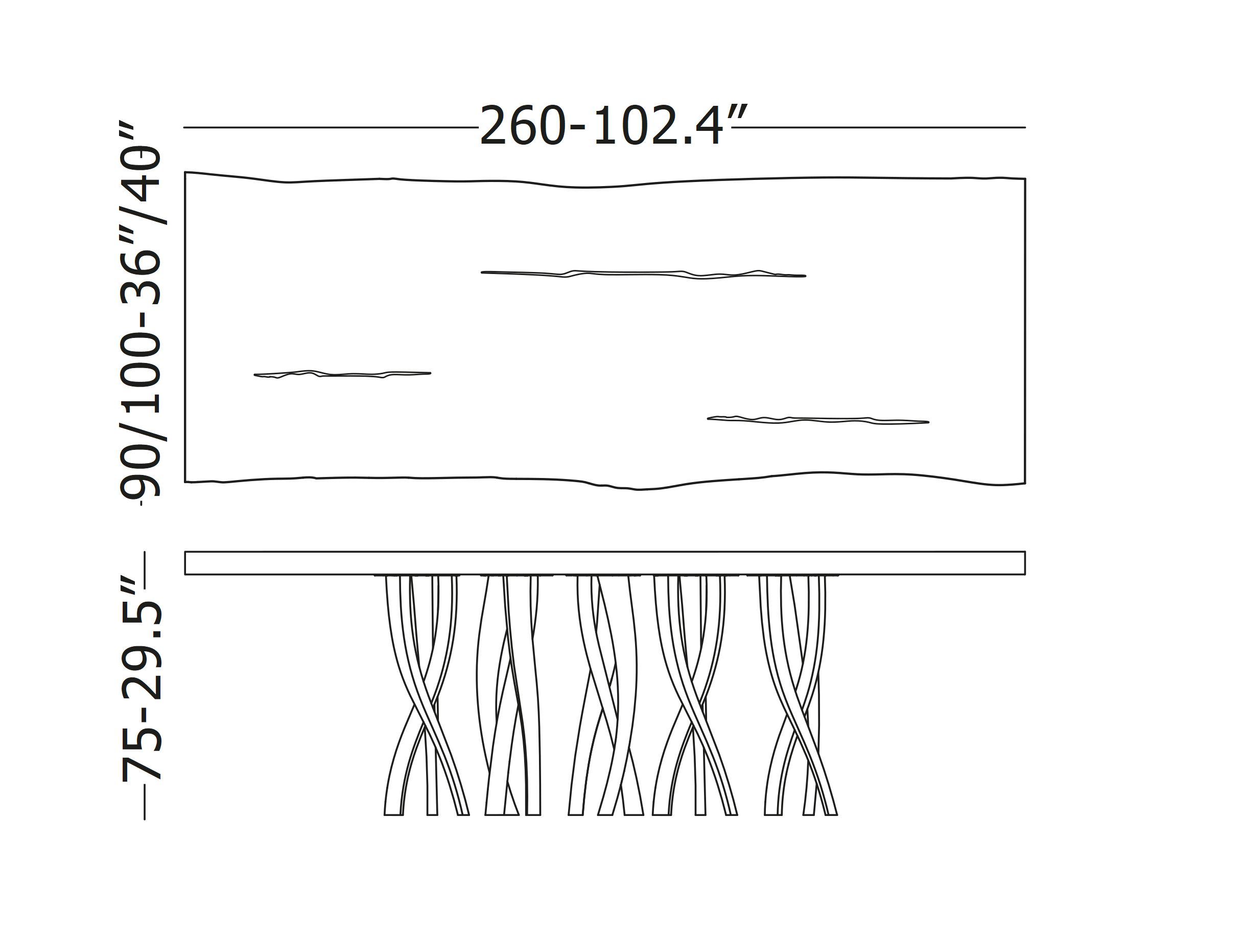 Стол из массива дерева Il Pezzo Mancante кусок 8 ARCH-00065912 - Вид №3