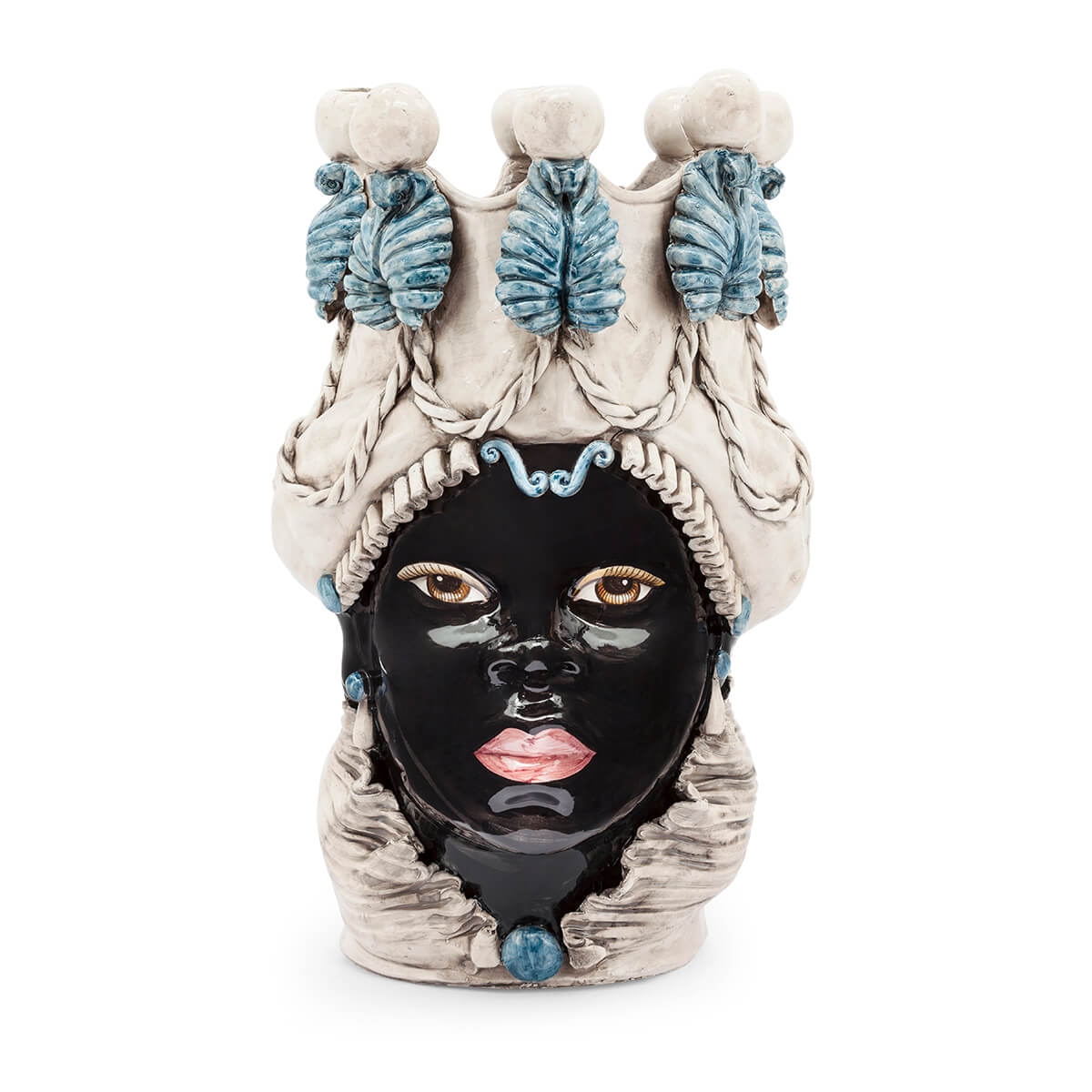 200837-86 ABHIKA ВАЗА MORO LADY С ПОДСВЕЧНИКОМ DARK GREEN  - Вид №2