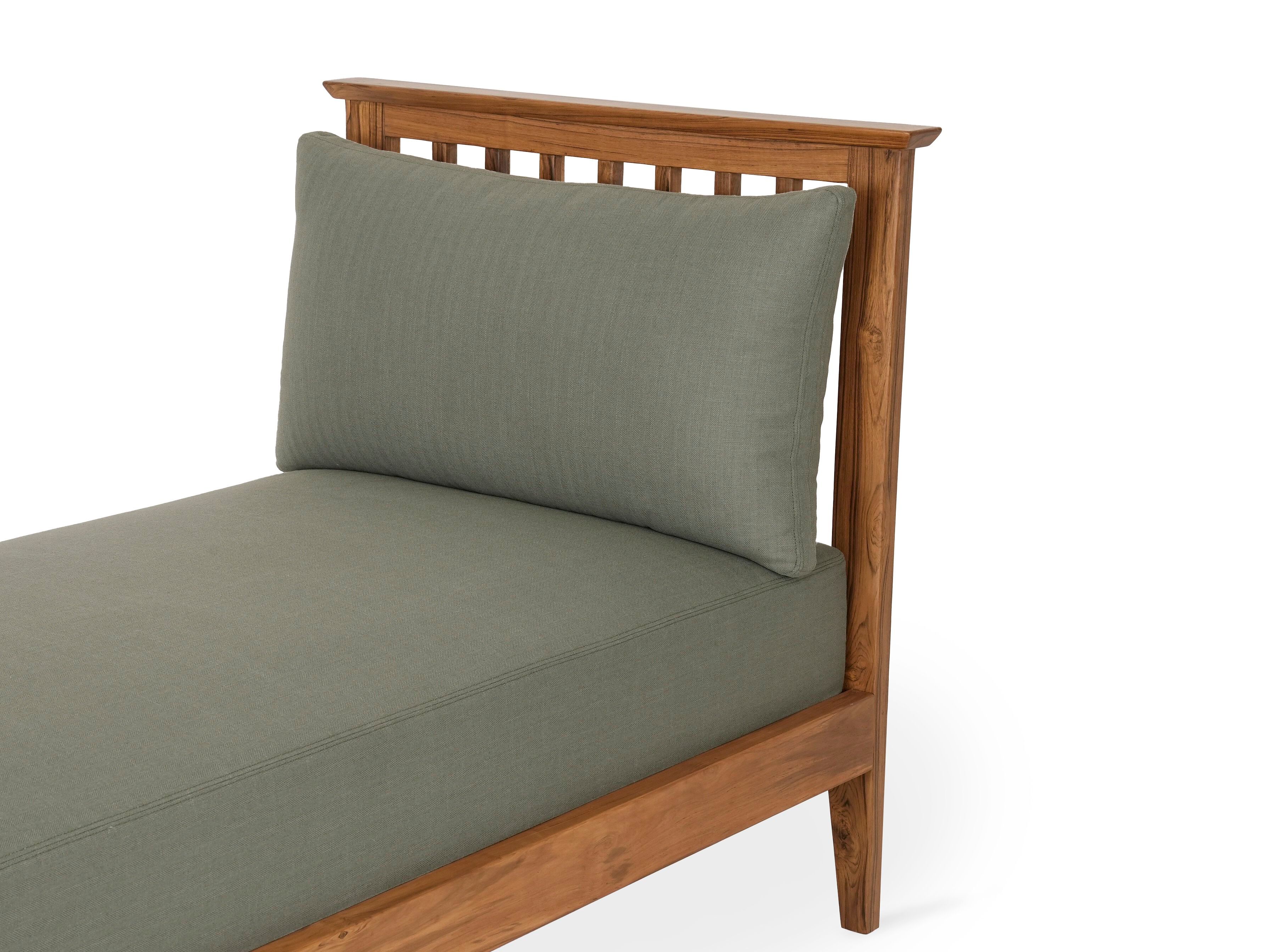 Односпальная кровать из тикового дерева Alankaram GWELY ARCH-00012622 - Вид №2