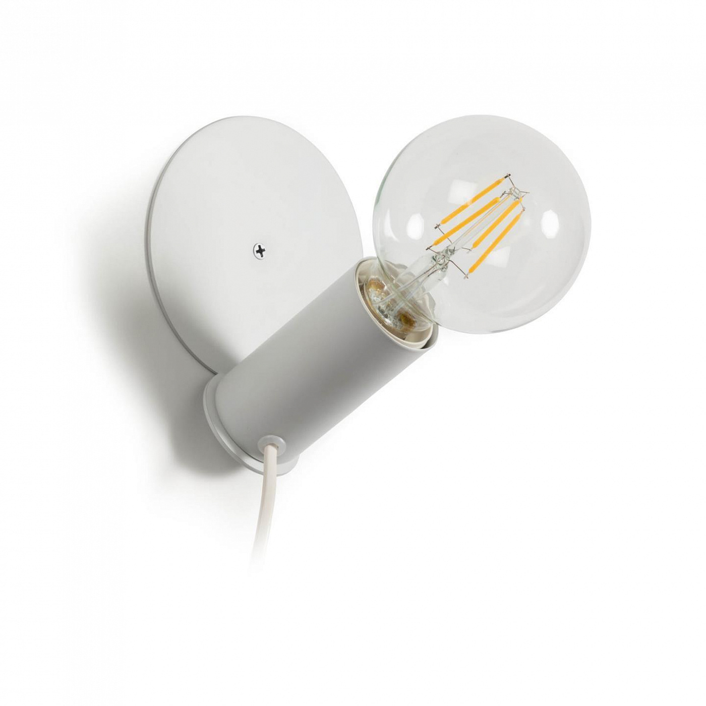 081802 Белая настольная/настенная лампа La Forma Danitz 