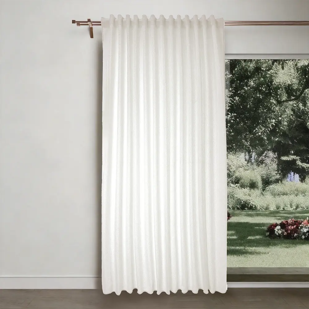 Штора на ленте со скрытыми петлями Elsa 200x280 см цвет бежевый Santreyd STLM-2108633