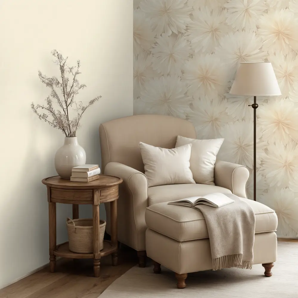 Обои флизелиновые Ornamy Florance бежевые 1.06 м OR8090-01 89456584 STLM-2016634 - Вид №5