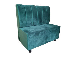 Бархатная скамья со спинкой