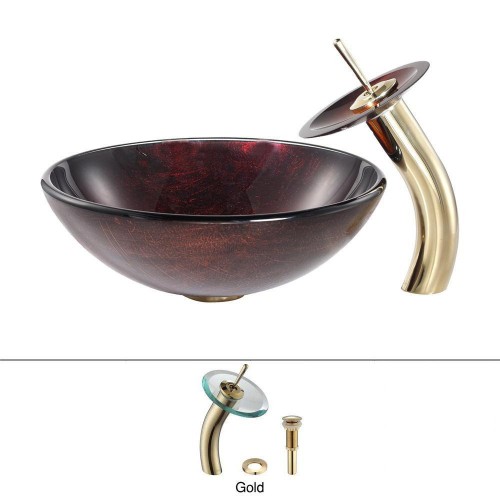 C-GV682-12mm-KGW1700 Накладная раковина на столешницу  прямоугольная Krausru  - Вид №1