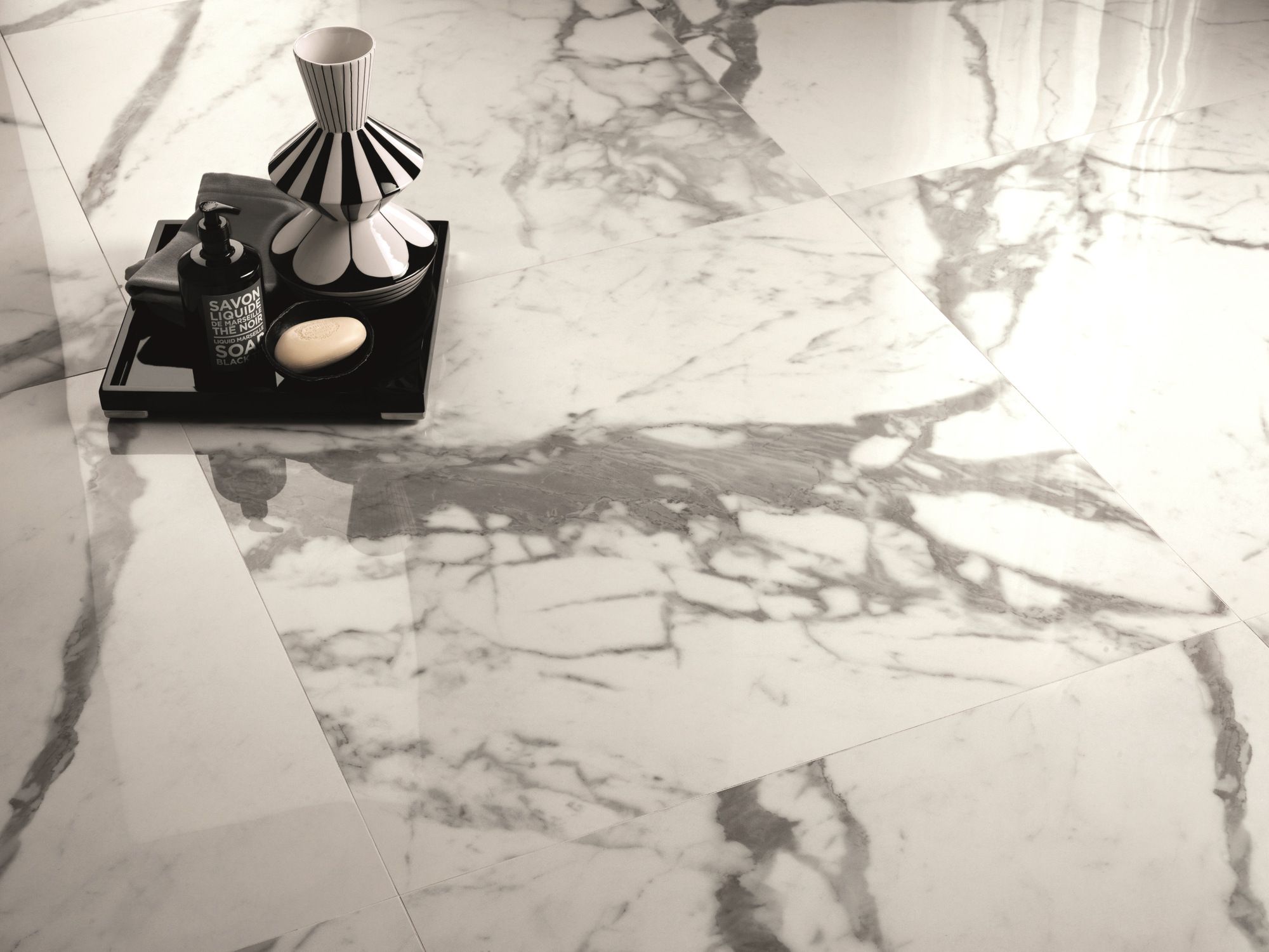 Пол / керамогранит с мраморным эффектом FAP ceramiche Roma Gold ARCH-00044009 - Вид №43