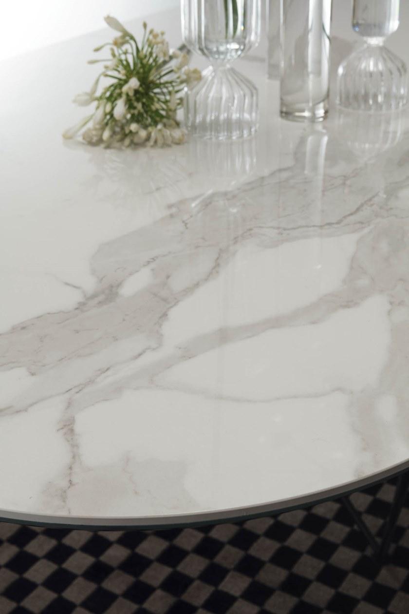 Ozzio Italia Овальный керамический стол  T237  - Вид №2