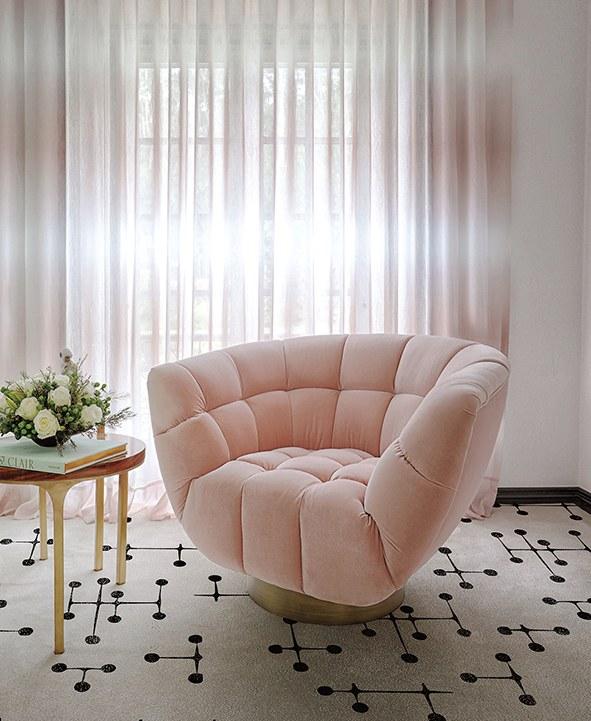 Aldeco Набивная ткань для штор Bloom sun-id-1352394 - Вид №3