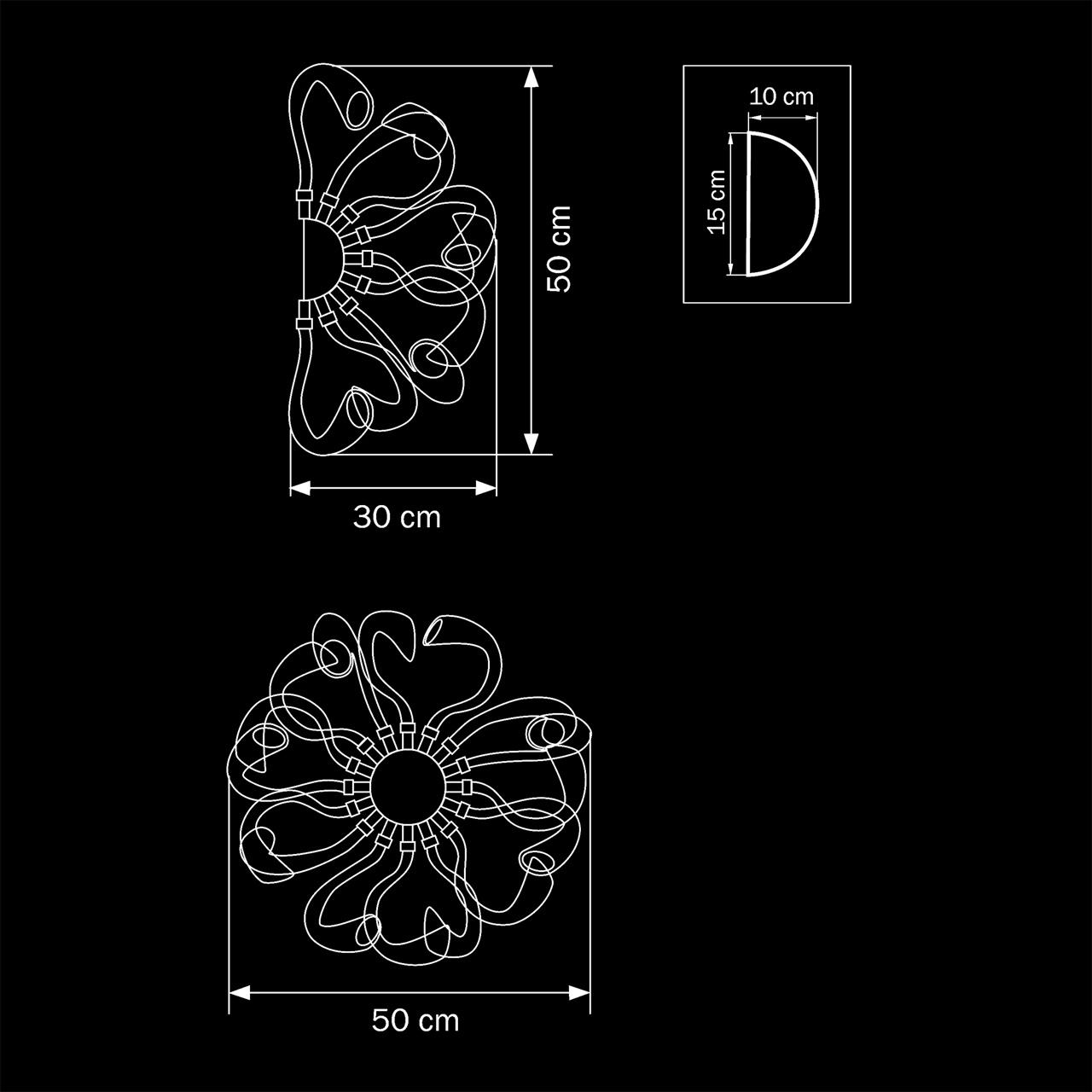 Бра Lightstar Stella 892667 LIGHTSTAR ОРИГИНАЛЬНЫЕ 079330 Прозрачный;хром  - Вид №1