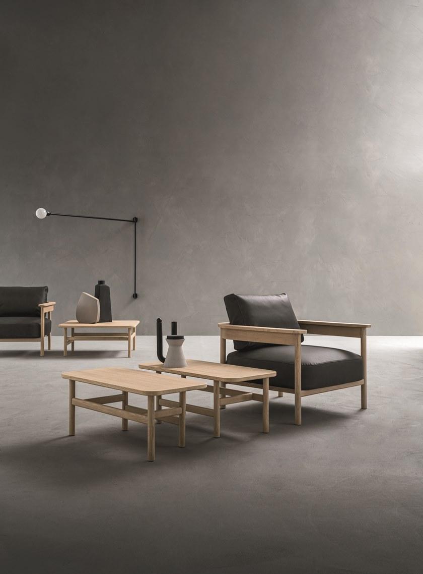 ZANETTE Прямоугольный журнальный столик из дуба Hood sun-id-1501426 - Вид №3