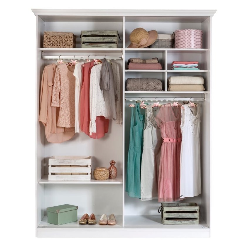 Шкаф-купе белый двухдверный Romantica CILEK ROMANTICA 00-3832629 Белый Santreyd - Вид №1