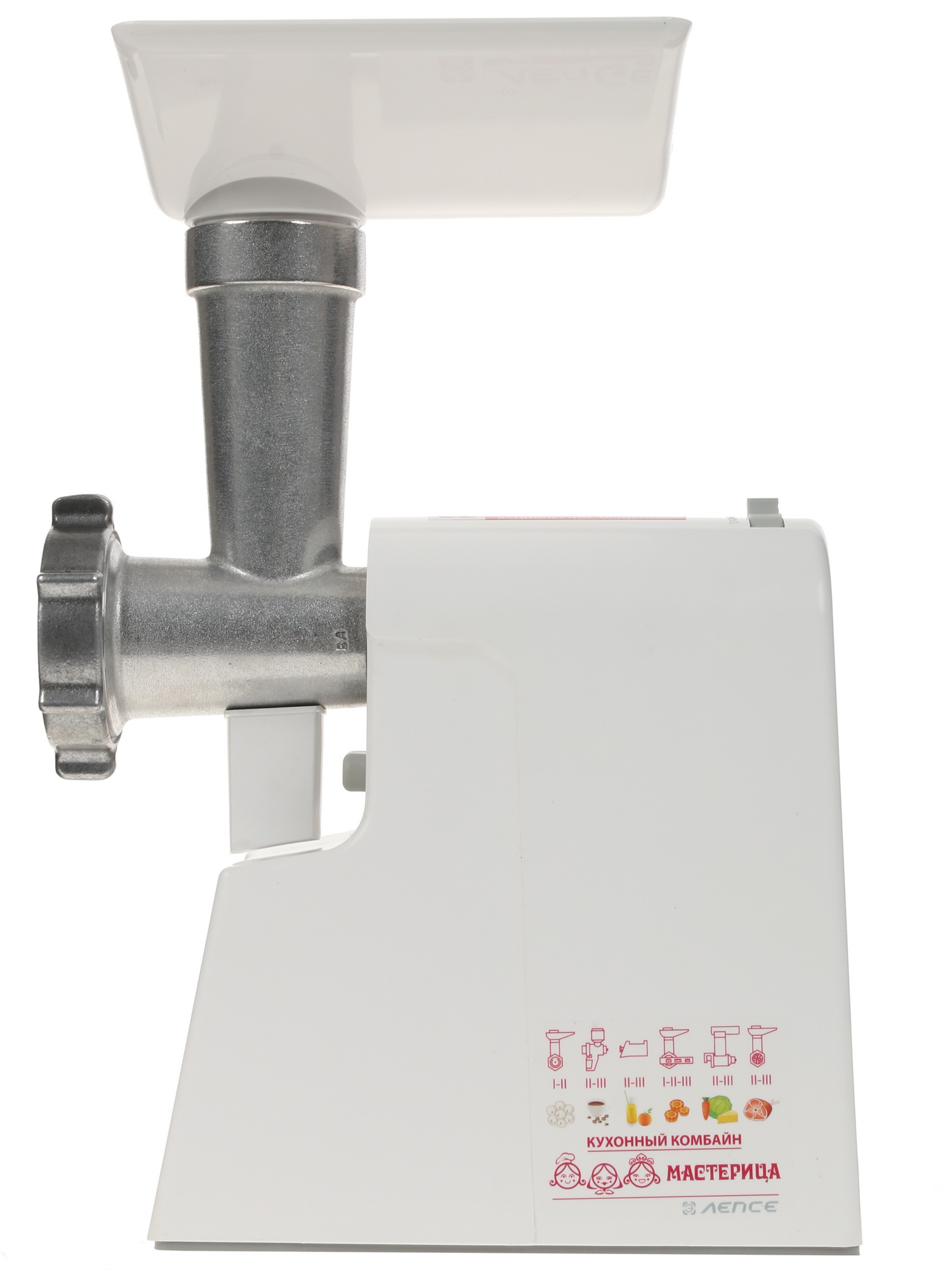 1116640 Мясорубка электрическая Мастерица КЭМ-01 белый STDN-0034680 - Вид №4