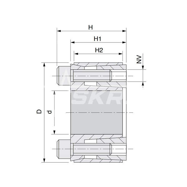 IS3544 Зажимная втулка KLHH025 (PHF FX120-25x47) ISKRA  - Вид №2
