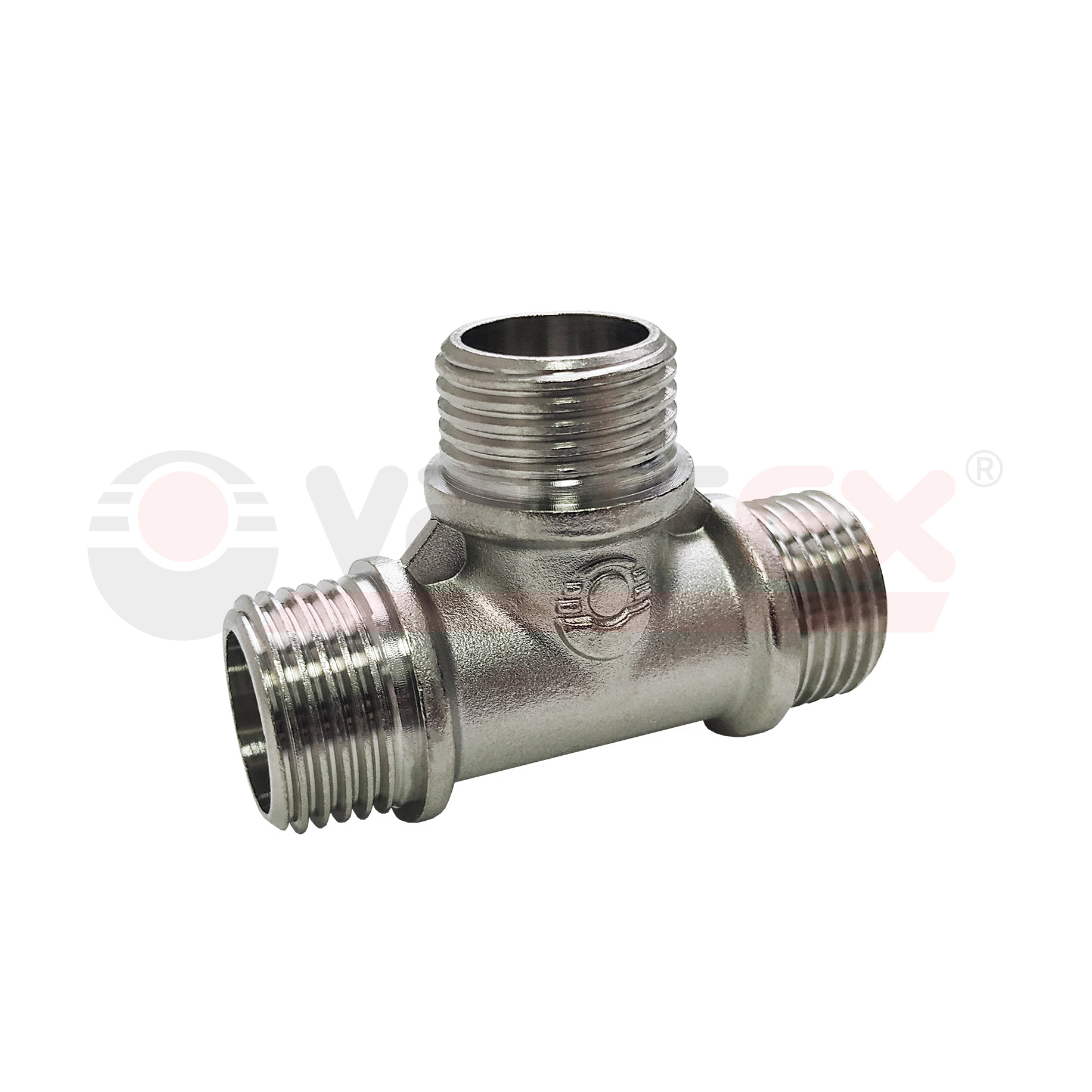 VF.131.N.034 Valfex Тройник с никелевым покрытием (наруж.-наруж.-наруж.) 