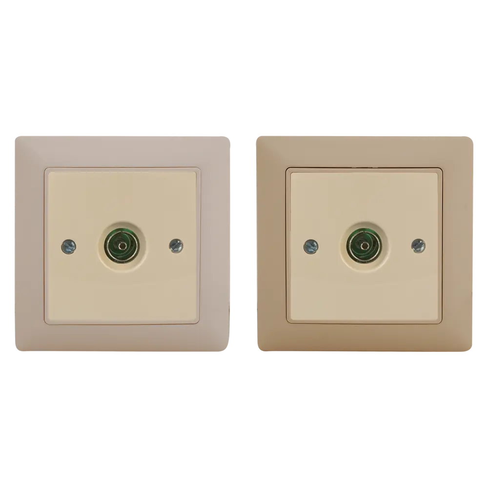 ТВ-розетка оконечная встраиваемая ABB Basic 55 шлейф, цвет бежевый STLM-2047807 - Вид №1