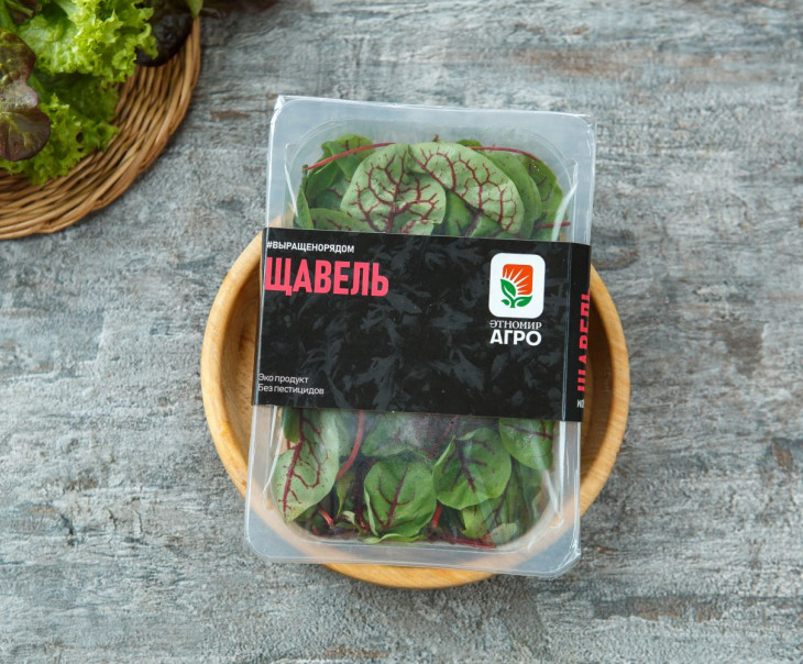 7350 Щавель красный (baby leavs) Выращено Рядом (iFarm) Вкусляндия  - Вид №2