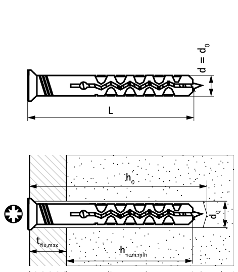 62230606 WNP Дюбель-гвоздь простой для установки забивной дюбель walraven  - Вид №1