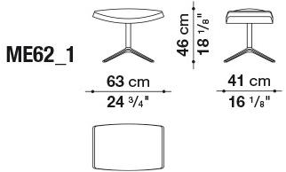B&B Italia Мягкая кожаная подставка для ног Metropolitan sun-id-1399242 - Вид №2