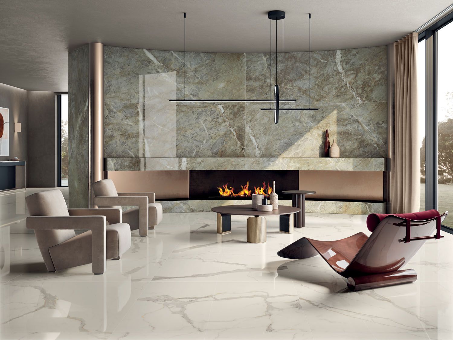 Керамогранит / напольное покрытие из ламинированного керамогранита с мраморным эффектом COTTO D'ESTE Starlight ARCH-00118724 - Вид №6