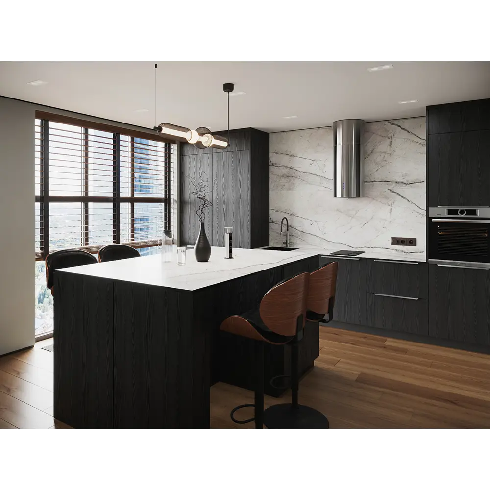 Фасад выдвижного ящика Konsensa Канск 40×13 см черный полуматовый 89423344 STLM-1573179 - Вид №6