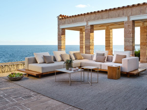 Алюминиевый квадратный низкий журнальный столик с порошковым покрытием