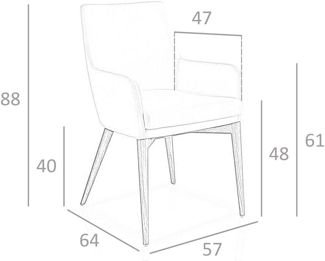 Angel Cerdá Стул из кожзаменителя с подлокотниками New chair 4006 dc627-arm Angel Cerda - Вид №6
