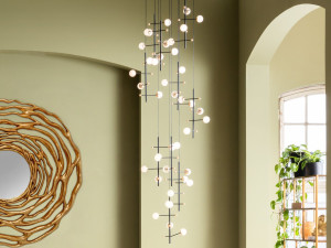 Стальной светодиодный подвесной светильник