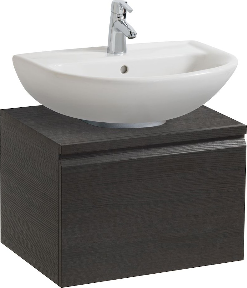 H4830350959991 Шкафчик под раковину, экономящим пространство, для раковины 810951/810952/810953, 1 выдвижной ящик, 1 полочка стеклянная, с крышкой для B LAUFEN PRO