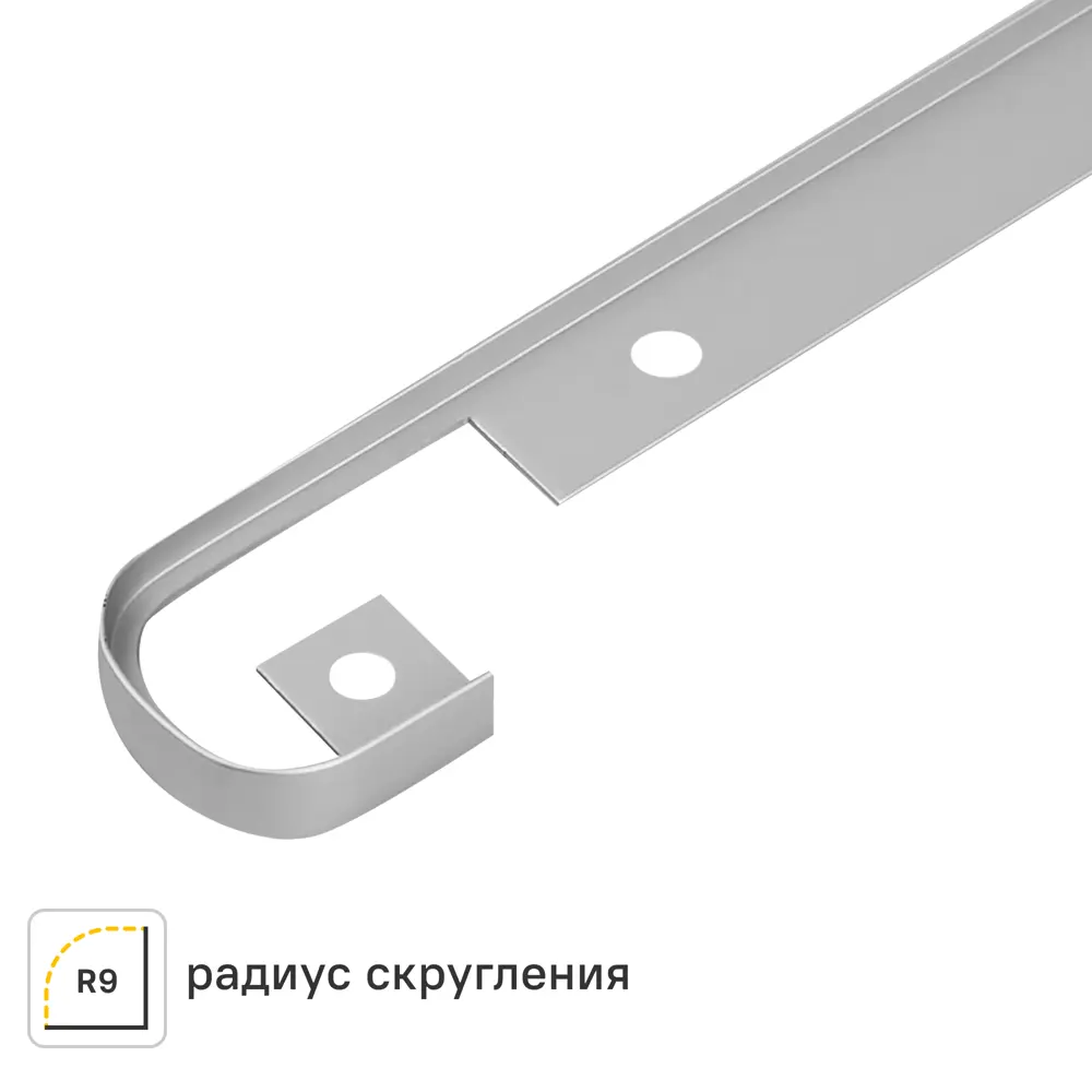 Планка соединительная Т-образная R9 60x2.8 см для столешницы 2.8 см цвет алюминий Santreyd STLM-2142243