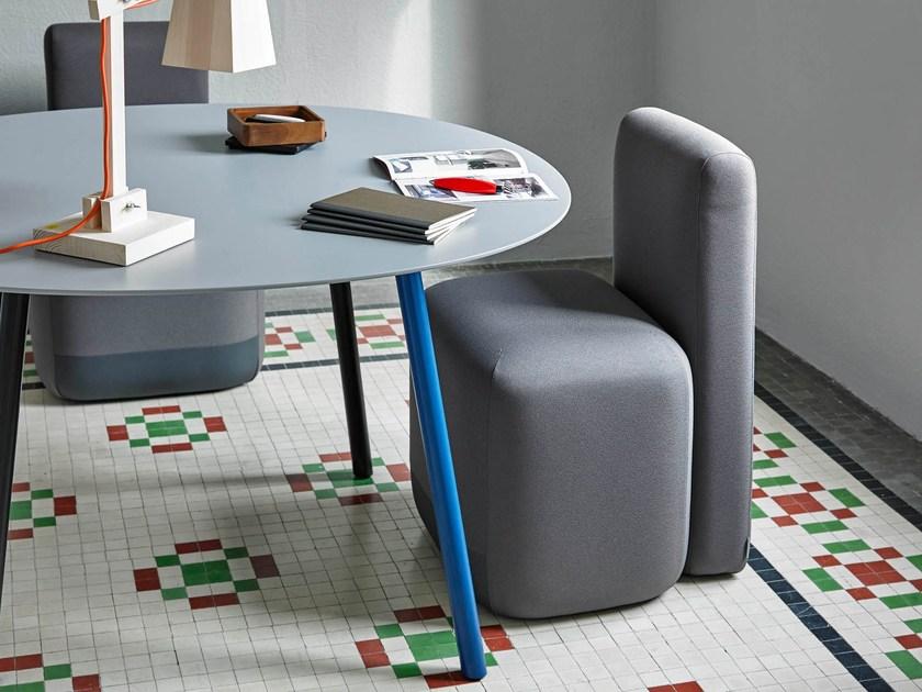 Viccarbe Кресло с обивкой из ткани на колесиках по контракту Season sun-id-1442534 - Вид №1