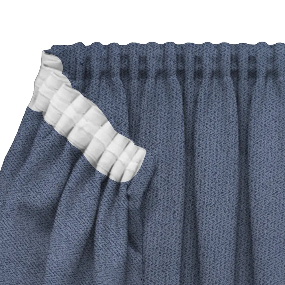 Штора на ленте со скрытыми петлями 200x280 см цвет голубой WITERRA STLM-2204563 - Вид №4