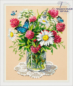 040-77 Простенько и со вкусом! Набор для вышивания Чудесная Игла 25 х 31 см Чудесная игла