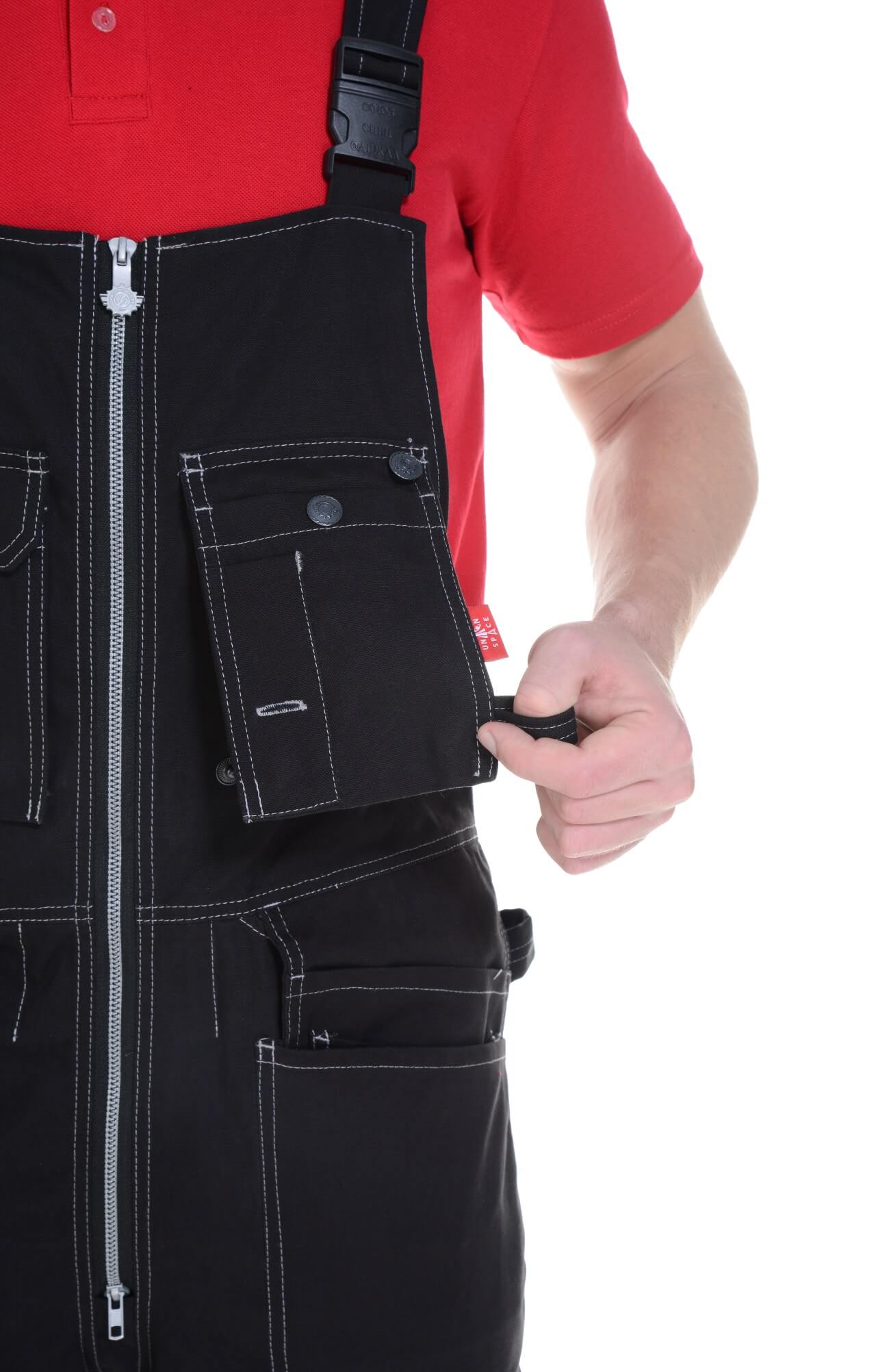 62311 Полукомбинезон  черный Union Space  Летняя спецодежда  размер 56-58/170-176  - Вид №9