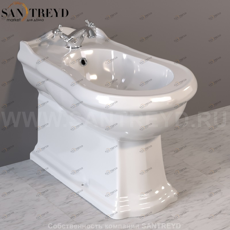 102001 Биде напольное RETRO Kerasan