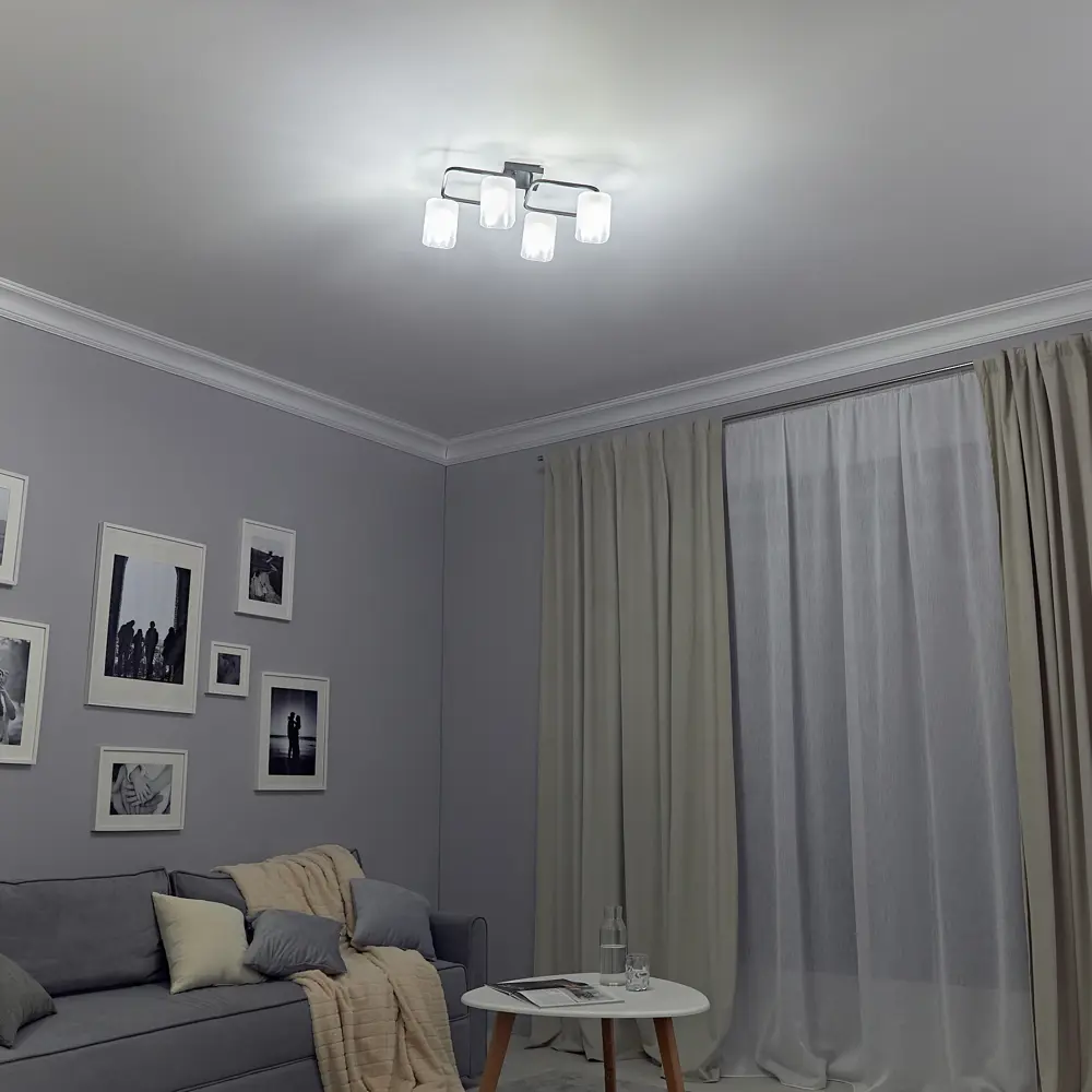 Люстра потолочная Stile 9160-4 4 лампы SCHAFFNER STLM-2123872 - Вид №9