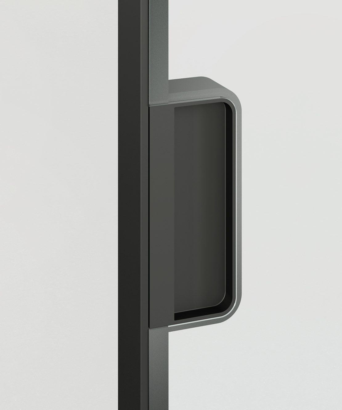 Зеркальная стеклянная поворотная дверь ADL плоская ARCH-00131356 - Вид №10