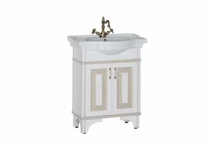 Тумба под раковину Aquanet Валенса 70 белый краколет/золото