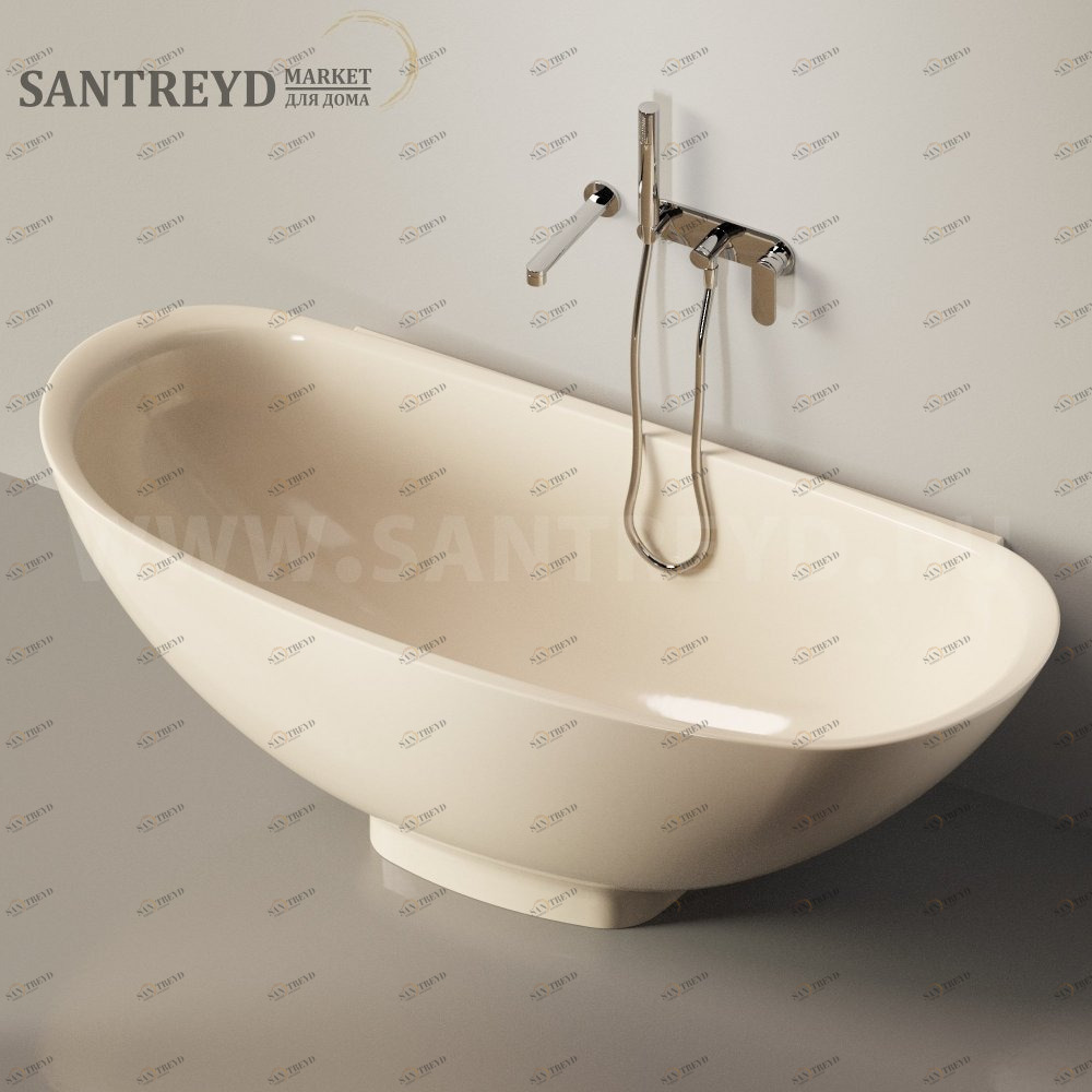 Ванна пристенная IO e SI бежевая Ceramica Flaminia IO701015