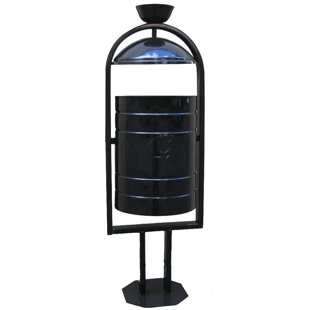 Santreyd Урна уличная с пепельницей 20 л - черный металл 87673145 STLM-0962629