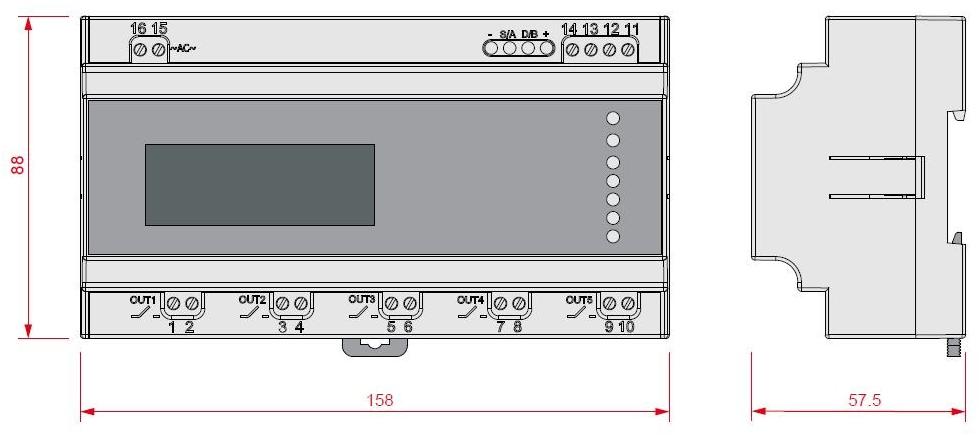 INIM ELECTRONICS Расширение 5 диммерных выходов на 230 В Flex sun-id-1507136 - Вид №1