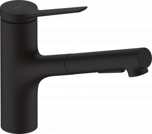 74803670 Zesis M33 Кухонный смеситель, однорычажный, 150, с вытяжным душем, 2jet, sBox lite Hansgrohe