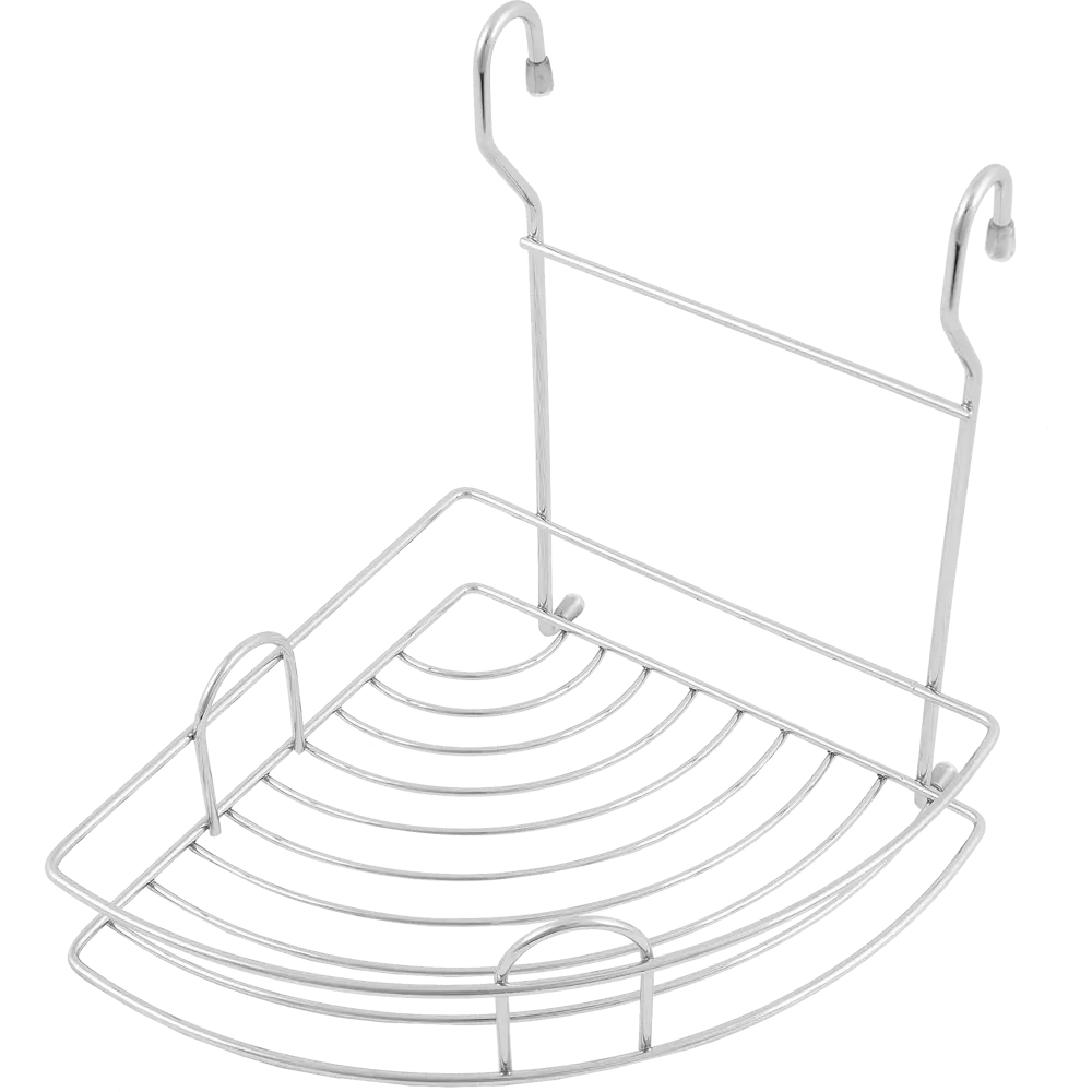 Полка угловая малая Delinia 20.5x20.5x25 см сталь цвет хром STLM-2018374 - Вид №3